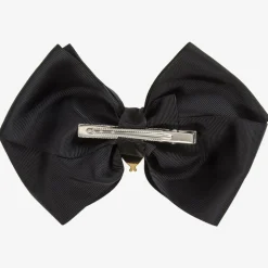 Black Bow Hair Clip (19cm)