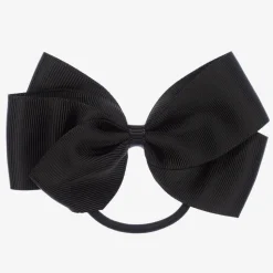 Black Bow Hair Elastic (12cm)
