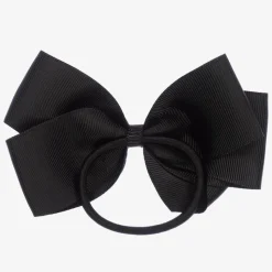 Black Bow Hair Elastic (12cm)