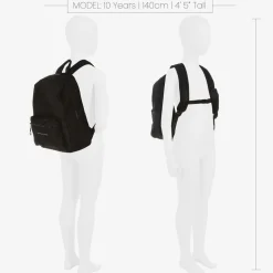 Black Canvas Backpack (37cm)