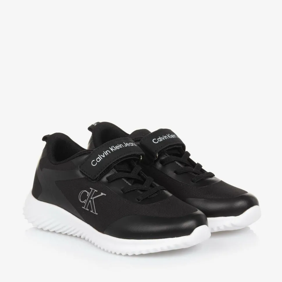 Black Canvas Trainers