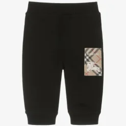 Black Cotton Baby Joggers