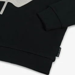 Black Cotton Biker Belt Bag Hoodie