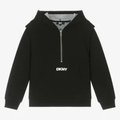 Black Cotton Hoodie