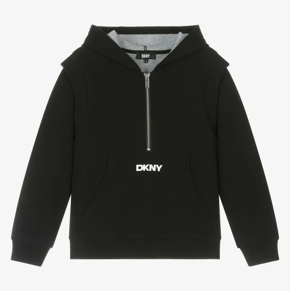 Black Cotton Hoodie