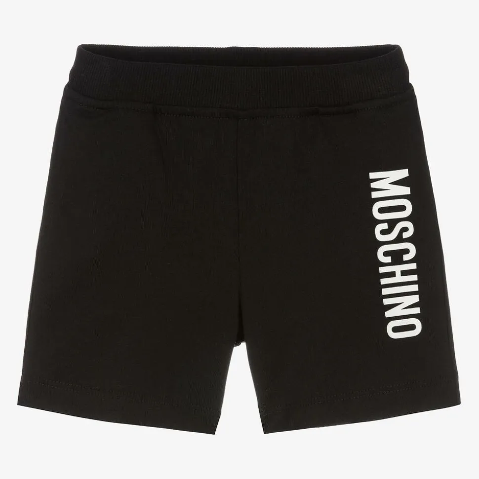 Black Cotton Jersey Shorts