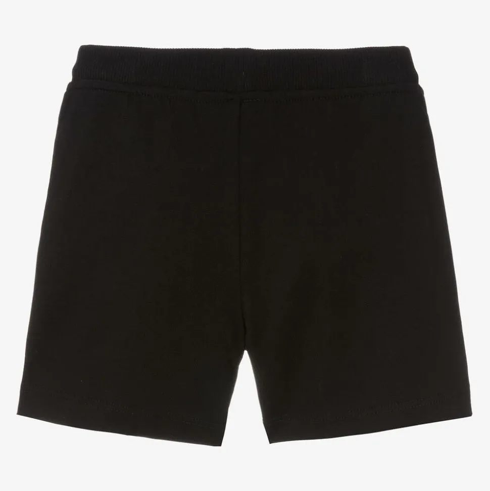 Black Cotton Jersey Shorts