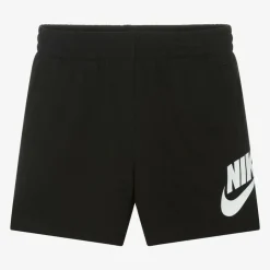 Black Cotton Jersey Shorts
