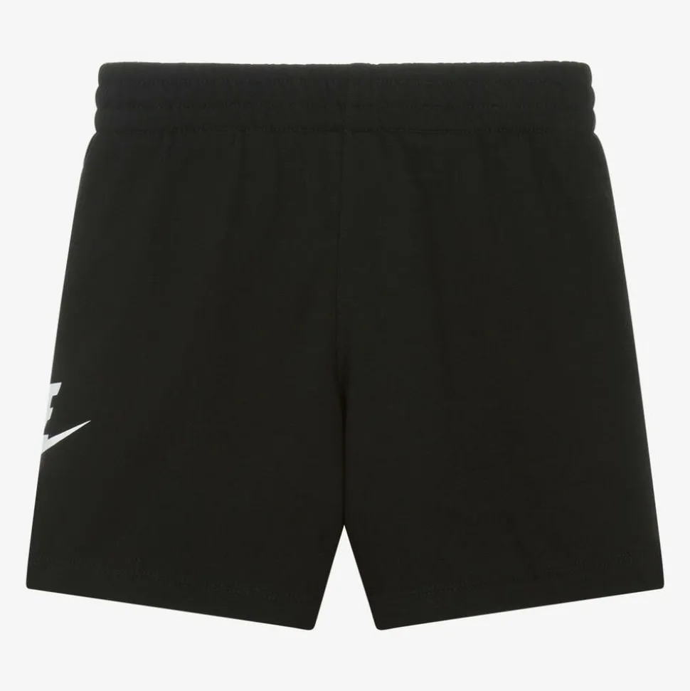 Black Cotton Jersey Shorts