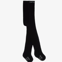 Black Cotton Knitted Tights