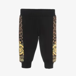 Black Cotton Wild Barocco Joggers