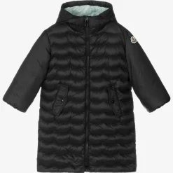 Black Down Padded Puffer Coat