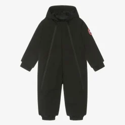 Black Down-Filled Baby Snowsuit