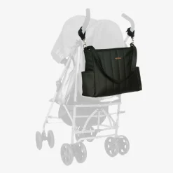 Black Faux Leather Baby Changing Bag (43cm)