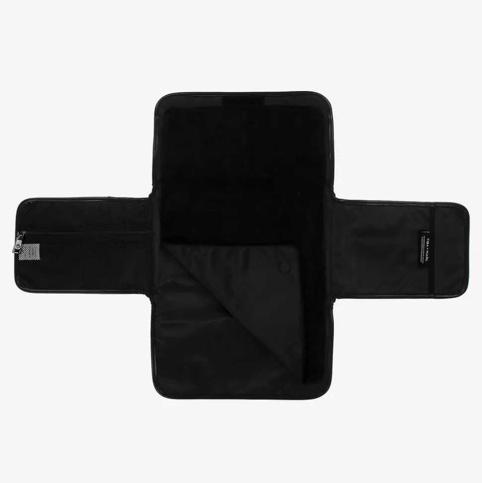 Black Faux Leather Changing Mat Clutch (56cm)