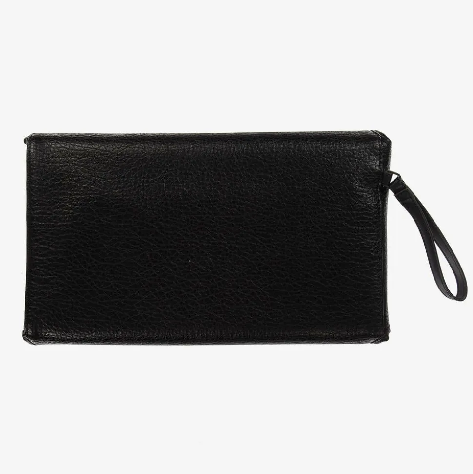 Black Faux Leather Changing Mat Clutch (56cm)
