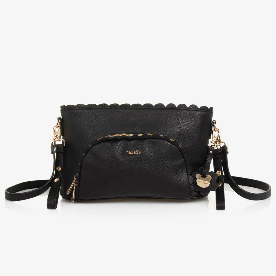 Black Faux Leather Changing Bag (38cm)