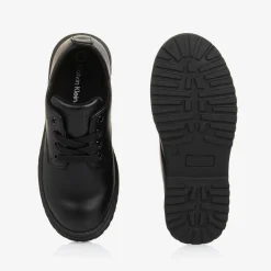 Black Faux Leather Shoes