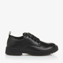 Black Faux Leather Shoes