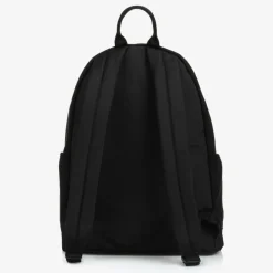 Black Faux Suede Leather Backpack (40cm)