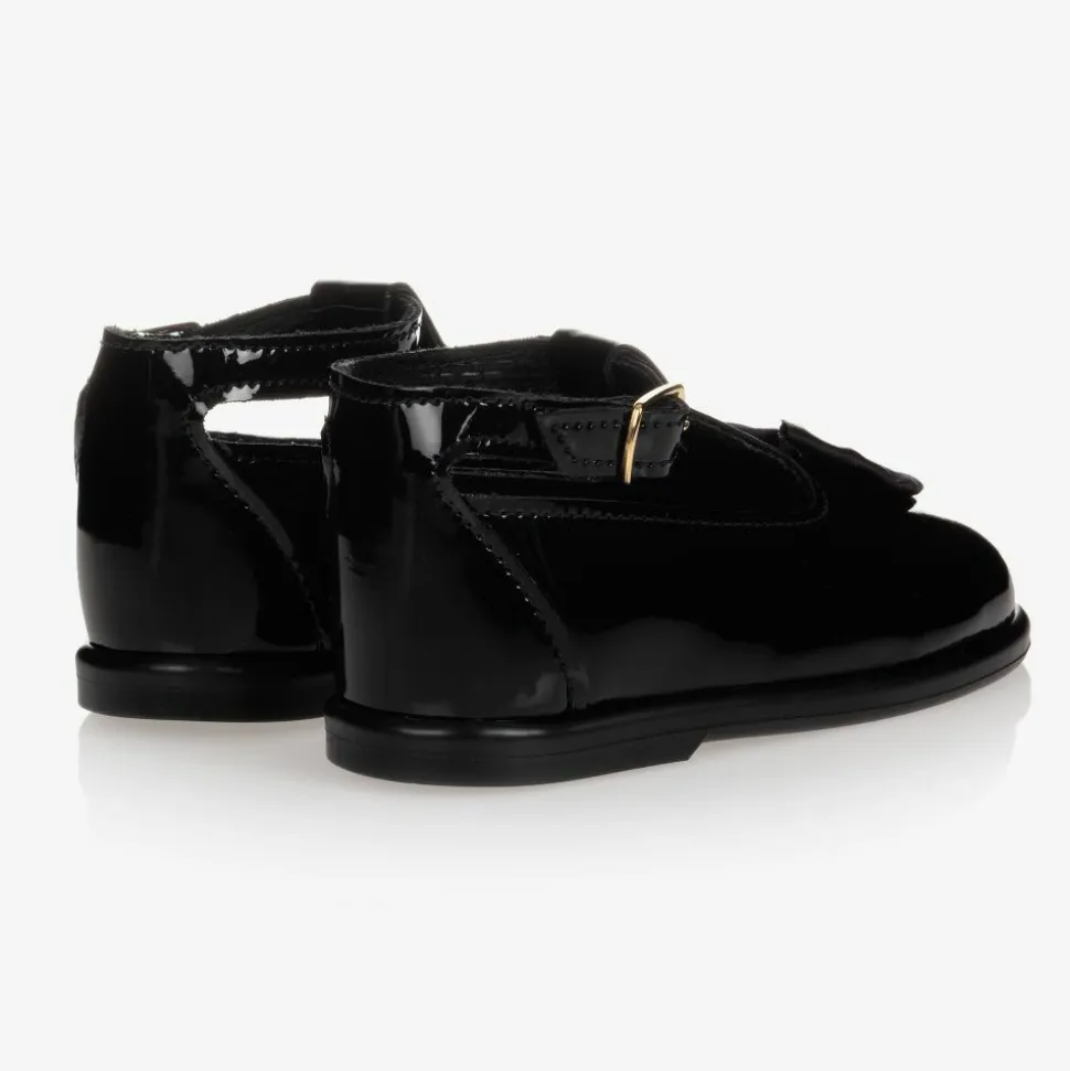 Black First-Walker Shoes