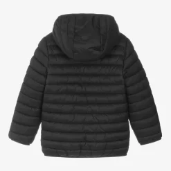 Black Hooded Puffer Jacket