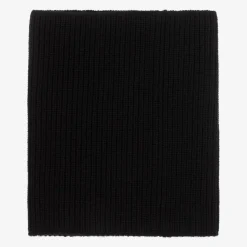 Black Knitted Wool Snood