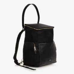 Black Leather Alyssa Changing Bag (38cm)