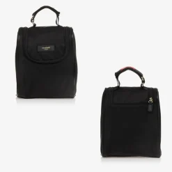 Black Leather Alyssa Changing Bag (38cm)