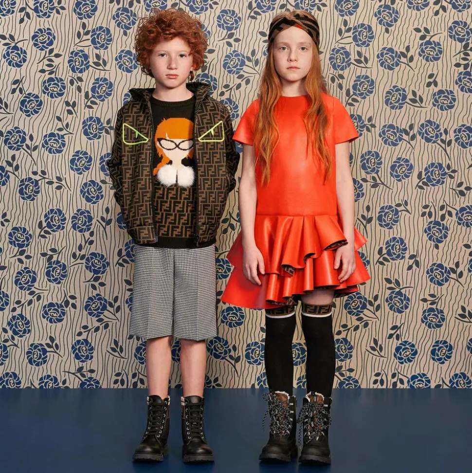 Black Leather FF Boots