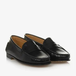 Black Leather Loafers