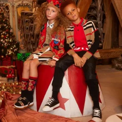 Black Logo Lace-Up Trainers