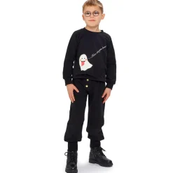 Black Organic Cotton Ghost Sweatshirt