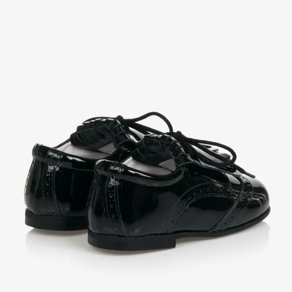 Black Patent Leather Brogues