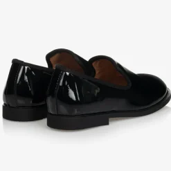 Black Patent Leather Loafers