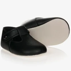 Black Pre-Walker Shoes