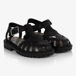 Black Rubber Sandals