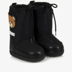 Black Teddy Bear Snow Boots