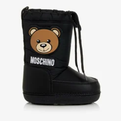 Black Teddy Bear Snow Boots