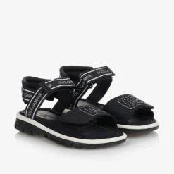Black Velcro Sandals