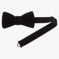 Black Velvet Bow Tie (10cm)