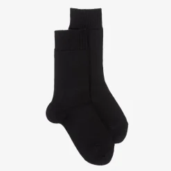 Black Wool Socks