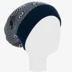 Blue & Ivory GG Wool Hat