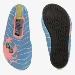 Blue & Pink Crab Aqua Shoes