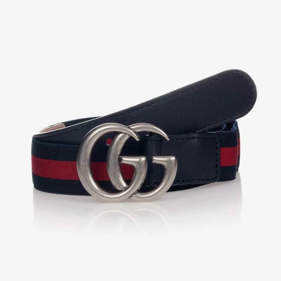 Blue & Red GG Web Belt