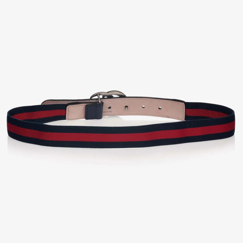 Blue & Red GG Web Belt