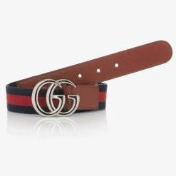 Blue & Red Web Double G Belt