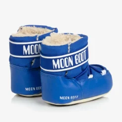 Blue & White Baby Moon Boots