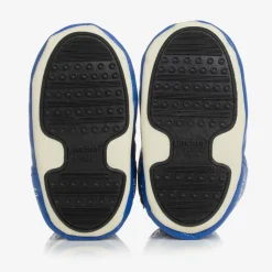 Blue & White Baby Moon Boots