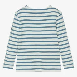 Blue & White Breton Striped Cotton Top